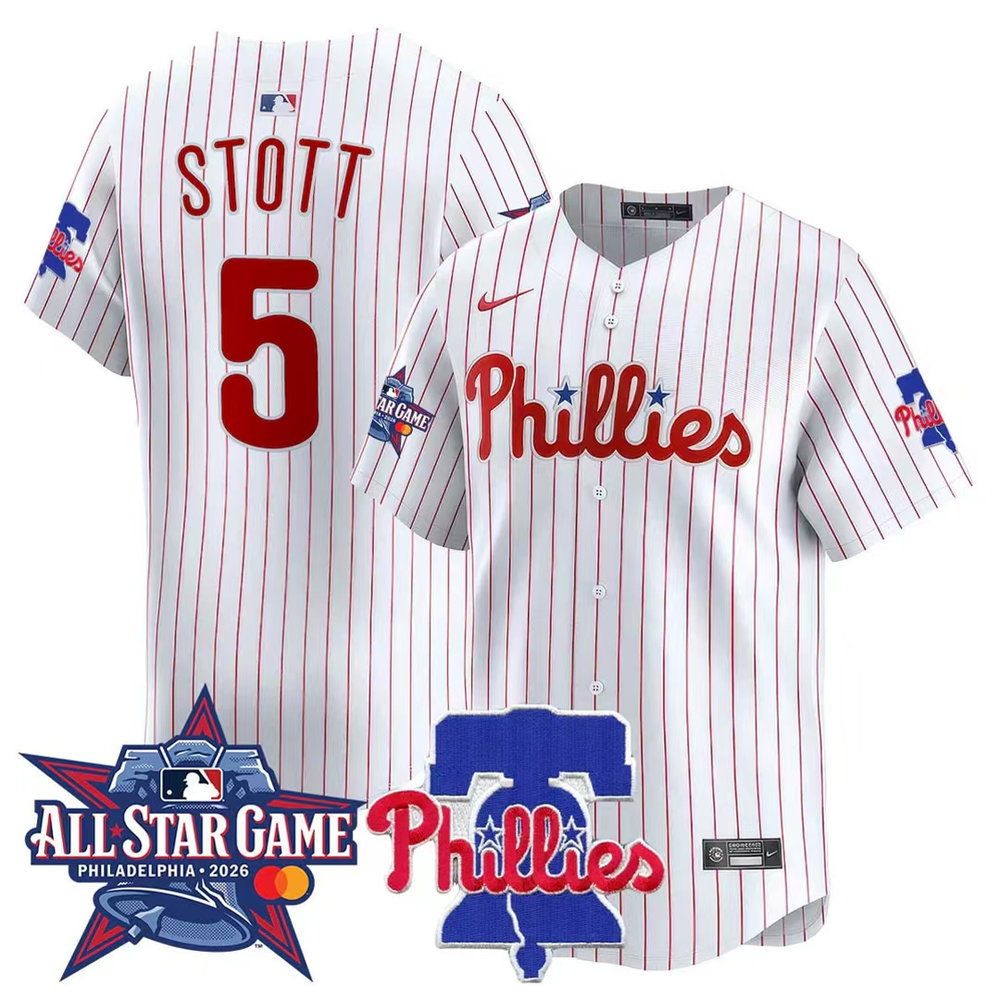 Men's Philadelphia Phillies #5 Bryson Stott White 2026 MLB All-Star Jersey