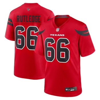Men's Houston Texans #66 Keylan Rutledge Red 2026 NFL Draft Game Jersey Men's Houston Texans #66 Keylan Rutledge Red 2026 NFL Draft Game Jersey
