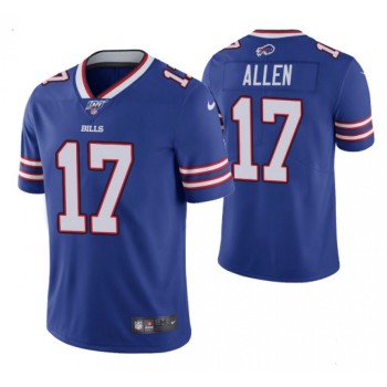 Youth Buffalo Bills #17 Josh Allen 2019 Blue 100th Season Vapor Untouchable Limited Stitched NFL Jersey Youth Buffalo Bills #17 Josh Allen 2019 Blue 100th Season Vapor Untouchable Limited Stitched NFL Jersey