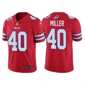Youth Buffalo Bills #40 Von Miller Red Vapor Untouchable Limited Stitched Jersey Youth Buffalo Bills #40 Von Miller Red Vapor Untouchable Limited Stitched Jersey