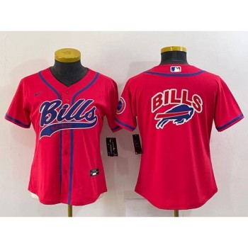 Youth Buffalo Bills Red Team Big Logo With Patch Cool Base Stitched Baseball Jersey Youth Buffalo Bills Red Team Big Logo With Patch Cool Base Stitched Baseball Jersey