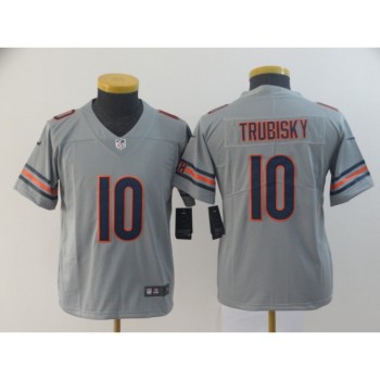 Youth Chicago Bears #10 Mitchell Trubisky 2019 Silver Inverted Legend Stitched NFL Jersey Youth Chicago Bears #10 Mitchell Trubisky 2019 Silver Inverted Legend Stitched NFL Jersey