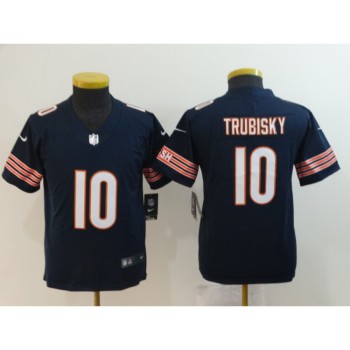 Youth Chicago Bears #10 Mitchell Trubisky Navy Vapor Untouchable Limited Stitched NFL Jersey Youth Chicago Bears #10 Mitchell Trubisky Navy Vapor Untouchable Limited Stitched NFL Jersey
