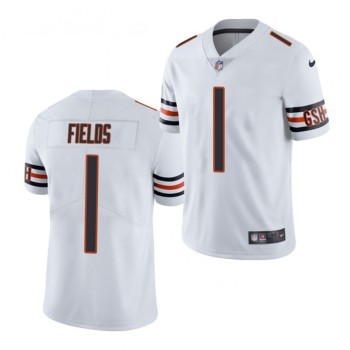 Youth Chicago Bears #1 Justin Fields White 2021 NFL Draft Vapor Untouchable Limited Stitched Jersey Youth Chicago Bears #1 Justin Fields White 2021 NFL Draft Vapor Untouchable Limited Stitched Jersey