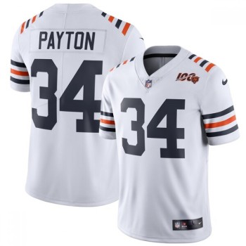 Youth Chicago Bears #34 Walter Payton White 2019 100th Season Limited Stitched NFL Jersey Youth Chicago Bears #34 Walter Payton White 2019 100th Season Limited Stitched NFL Jersey