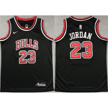 Youth Chicago Bulls #23 Michael Jordan Black Stitched Basketball Jersey Youth Chicago Bulls #23 Michael Jordan Black Stitched Basketball Jersey