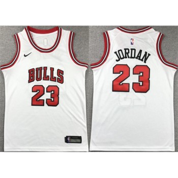 Youth Chicago Bulls #23 Michael Jordan White Stitched Basketball Jersey Youth Chicago Bulls #23 Michael Jordan White Stitched Basketball Jersey