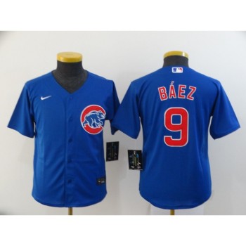 Youth Chicago Cubs Blue #9 Javier Baez Cool Base Stitched MLB Jersey Youth Chicago Cubs Blue #9 Javier Baez Cool Base Stitched MLB Jersey