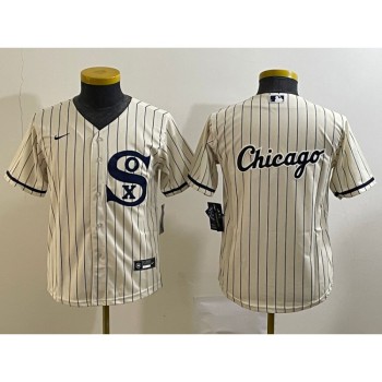Youth Chicago White Sox Cream Team Big Logo Stitched Jersey 02 Youth Chicago White Sox Cream Team Big Logo Stitched Jersey 02
