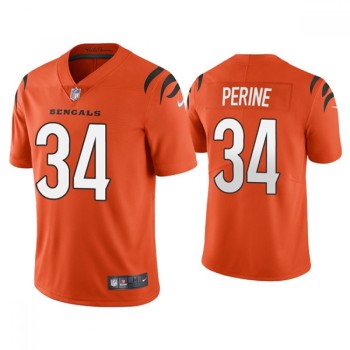 Youth Cincinnati Bengals #34 Samaje Perine Orange Vapor Untouchable Limited Stitched Jersey Youth Cincinnati Bengals #34 Samaje Perine Orange Vapor Untouchable Limited Stitched Jersey