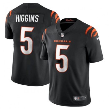 Youth Cincinnati Bengals #5 Tee Higgins Black Vapor Untouchable Limited Stitched Jersey Youth Cincinnati Bengals #5 Tee Higgins Black Vapor Untouchable Limited Stitched Jersey