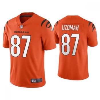 Youth Cincinnati Bengals #87 C.J. Uzomah Orange Vapor Untouchable Limited Stitched Jersey Youth Cincinnati Bengals #87 C.J. Uzomah Orange Vapor Untouchable Limited Stitched Jersey