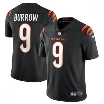 Youth Cincinnati Bengals #9 Joe Burrow New Black Vapor Untouchable Limited Stitched Jersey Youth Cincinnati Bengals #9 Joe Burrow New Black Vapor Untouchable Limited Stitched Jersey