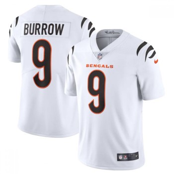 Youth Cincinnati Bengals #9 Joe Burrow New White Vapor Untouchable Limited Stitched Jersey Youth Cincinnati Bengals #9 Joe Burrow New White Vapor Untouchable Limited Stitched Jersey