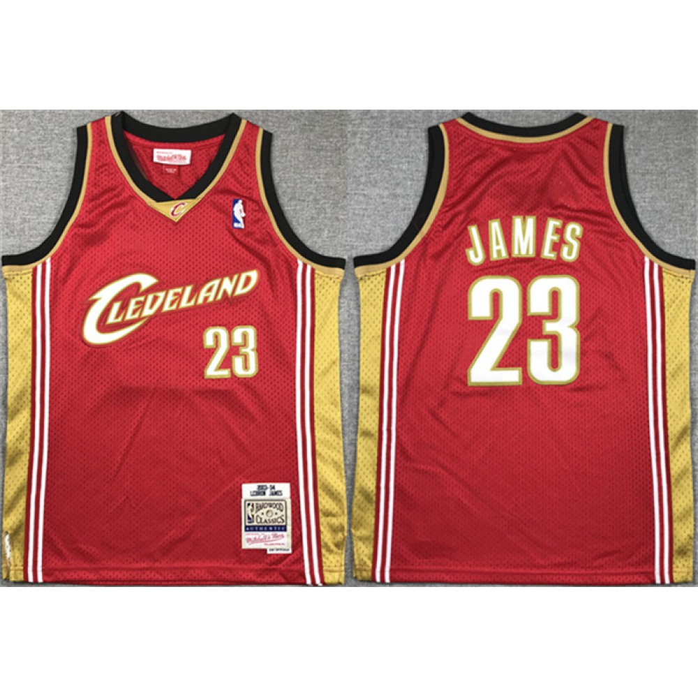 Youth Cleveland Cavaliers #23 LeBron James Red Stitched Jersey