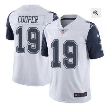 Youth Dallas Cowboys #19 Amari Cooper White Color Rush Limited Stitched Jersey Youth Dallas Cowboys #19 Amari Cooper White Color Rush Limited Stitched Jersey