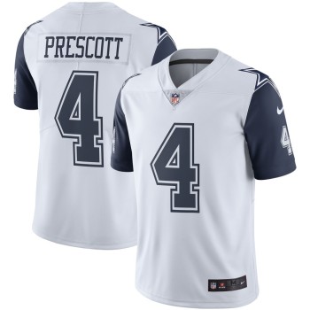 Youth Dallas Cowboys #4 Dak Prescott White Color Rush Limited Stitched NFL Jersey Youth Dallas Cowboys #4 Dak Prescott White Color Rush Limited Stitched NFL Jersey