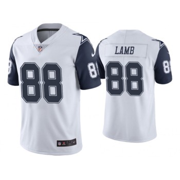 Youth Dallas Cowboys #88 CeeDee Lamb White Color Rush Limited Stitched Jersey Youth Dallas Cowboys #88 CeeDee Lamb White Color Rush Limited Stitched Jersey