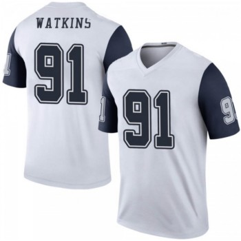 Youth Dallas Cowboys #91 Carlos Watkins White Color Rush Limited Stitched Jersey Youth Dallas Cowboys #91 Carlos Watkins White Color Rush Limited Stitched Jersey