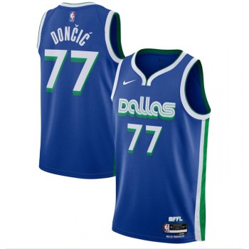 Youth Dallas Mavericks #77 Luka Doncic Blue City Edition Stitched Basketball Jersey Youth Dallas Mavericks #77 Luka Doncic Blue City Edition Stitched Basketball Jersey