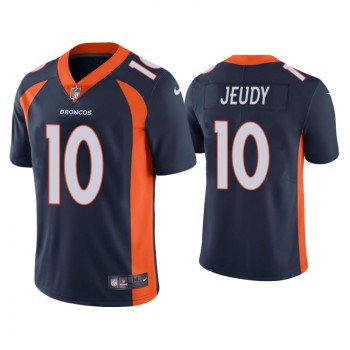 Youth Denver Broncos #10 Jerry Jeudy Navy Vapor Untouchable Limited Stitched Jersey Youth Denver Broncos #10 Jerry Jeudy Navy Vapor Untouchable Limited Stitched Jersey