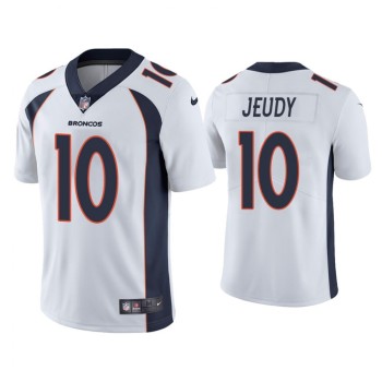 Youth Denver Broncos #10 Jerry Jeudy White Vapor Untouchable Limited Stitched Jersey Youth Denver Broncos #10 Jerry Jeudy White Vapor Untouchable Limited Stitched Jersey