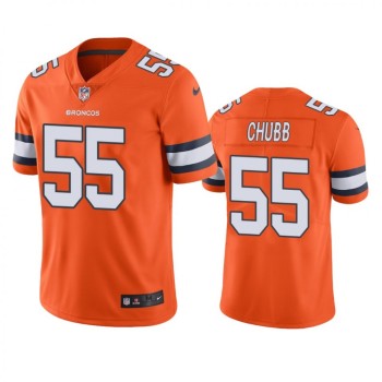 Youth Denver Broncos #55 Bradley Chubb Orange Color Rush Limited Stitched Jersey Youth Denver Broncos #55 Bradley Chubb Orange Color Rush Limited Stitched Jersey