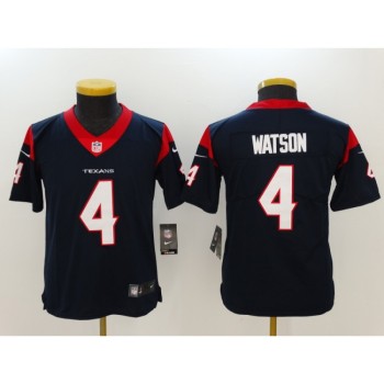 Youth Houston Texans #4 Deshaun Watson Navy Blue Team Color Vapor Untouchable Limited Stitched NFL Jersey Youth Houston Texans #4 Deshaun Watson Navy Blue Team Color Vapor Untouchable Limited Stitched NFL Jersey