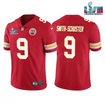 Youth Kansas City Chiefs #9 JuJu Smith-Schuster Red Super Bowl LVII Patch Vapor Untouchable Limited Stitched Jersey Youth Kansas City Chiefs #9 JuJu Smith-Schuster Red Super Bowl LVII Patch Vapor Untouchable Limited Stitched Jersey