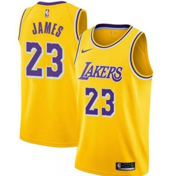 Youth Los Angeles Lakers #23 LeBron James Yellow Stitched Basketball Jersey Youth Los Angeles Lakers #23 LeBron James Yellow Stitched Basketball Jersey