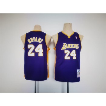 Youth Los Angeles Lakers #24 Kobe Bryant Purple Stitched Basketball Jersey Youth Los Angeles Lakers #24 Kobe Bryant Purple Stitched Basketball Jersey