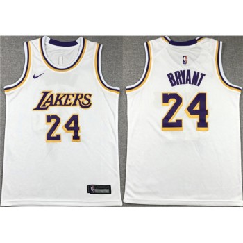 Youth Los Angeles Lakers #24 Kobe Bryant White Stitched Basketball Jersey Youth Los Angeles Lakers #24 Kobe Bryant White Stitched Basketball Jersey