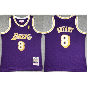 Youth Los Angeles Lakers #8 Kobe Bryant Purple Stitched Basketball Jersey Youth Los Angeles Lakers #8 Kobe Bryant Purple Stitched Basketball Jersey