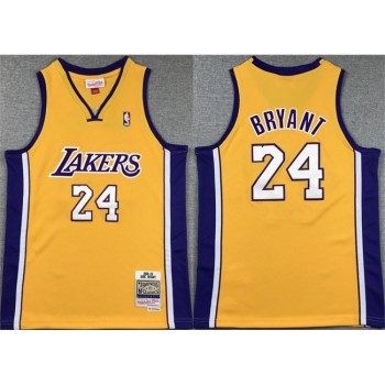 Youth Los Angeles Lakers #24 Kobe Bryant Yellow Stitched Basketball Jersey Youth Los Angeles Lakers #24 Kobe Bryant Yellow Stitched Basketball Jersey