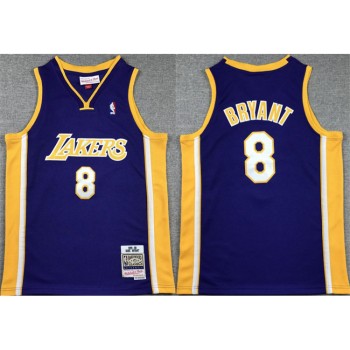 Youth Los Angeles Lakers #8 Kobe Bryant Purple Stitched Basketball Jersey Youth Los Angeles Lakers #8 Kobe Bryant Purple Stitched Basketball Jersey