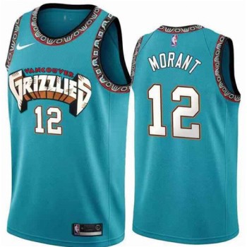Youth Memphis Grizzlies #12 Ja Morant Teal Stitched Basketball Jersey Youth Memphis Grizzlies #12 Ja Morant Teal Stitched Basketball Jersey