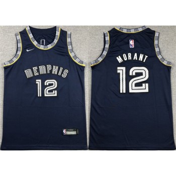 Youth Memphis Grizzlies #12 Ja Morant Navy Stitched Basketball Jersey Youth Memphis Grizzlies #12 Ja Morant Navy Stitched Basketball Jersey