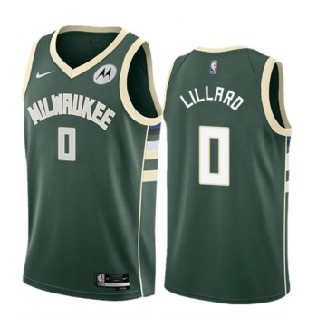 Youth Milwaukee Bucks #0 Damian Lillard Green Icon Edition Stitched Basketball Jersey Youth Milwaukee Bucks #0 Damian Lillard Green Icon Edition Stitched Basketball Jersey