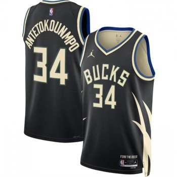 Youth Milwaukee Bucks #34 Giannis Antetokounmpo Black Stitched Basketball Jersey Youth Milwaukee Bucks #34 Giannis Antetokounmpo Black Stitched Basketball Jersey