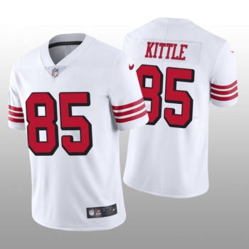 Youth NFL San Francisco 49ers #85 George Kittle White Vapor Untouchable Limited Stitched Jersey Youth NFL San Francisco 49ers #85 George Kittle White Vapor Untouchable Limited Stitched Jersey