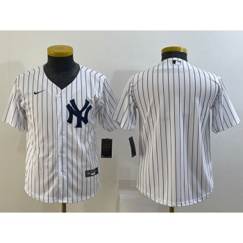 Youth New York Yankees Blank White Stitched Baseball Jersey Youth New York Yankees Blank White Stitched Baseball Jersey