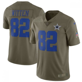 Youth Dallas Cowboys #82 Jason Witten Olive Salute to Service Limited Stitched NFL Jersey Youth Dallas Cowboys #82 Jason Witten Olive Salute to Service Limited Stitched NFL Jersey