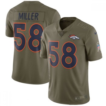 Youth Denver Broncos #58 Von Miller Olive Salute to Service Limited Stitched NFL Jersey Youth Denver Broncos #58 Von Miller Olive Salute to Service Limited Stitched NFL Jersey
