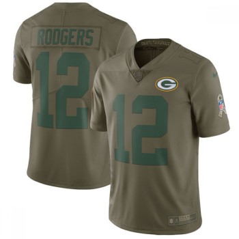 Youth Green Bay Packers #12 Aaron Rodgers Olive Salute To Service Limited Stitched NFL Jersey Youth Green Bay Packers #12 Aaron Rodgers Olive Salute To Service Limited Stitched NFL Jersey