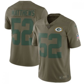 Youth Green Bay Packers #52 Clay Matthews Olive Salute To Service Limited Stitched NFL Jersey Youth Green Bay Packers #52 Clay Matthews Olive Salute To Service Limited Stitched NFL Jersey