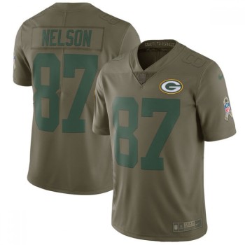 Youth Green Bay Packers #87 Jordy Nelson Olive Salute To Service Limited Stitched NFL Jersey Youth Green Bay Packers #87 Jordy Nelson Olive Salute To Service Limited Stitched NFL Jersey
