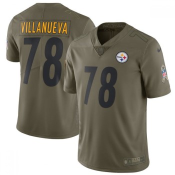 Youth Pittsburgh Steelers #78 Alejandro Villanueva Olive Salute To Service Limited Stitched NFL Jersey Youth Pittsburgh Steelers #78 Alejandro Villanueva Olive Salute To Service Limited Stitched NFL Jersey