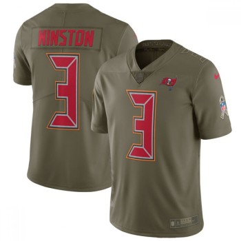 Youth Tampa Bay Buccaneers #3 Jameis Winston Olive Salute to Service Limited Stitched NFL Jersey Youth Tampa Bay Buccaneers #3 Jameis Winston Olive Salute to Service Limited Stitched NFL Jersey