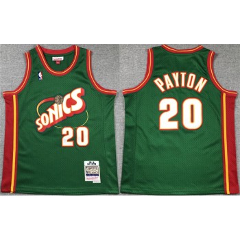 Youth Oklahoma City Thunder #20 Gary Payton Green Stitched Basketball Jersey