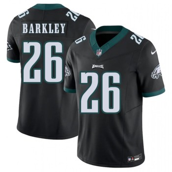 Youth Philadelphia Eagles #26 Saquon Barkley Black F.U.S.E. Vapor Untouchable Limited Stitched Football Jersey Youth Philadelphia Eagles #26 Saquon Barkley Black F.U.S.E. Vapor Untouchable Limited Stitched Football Jersey